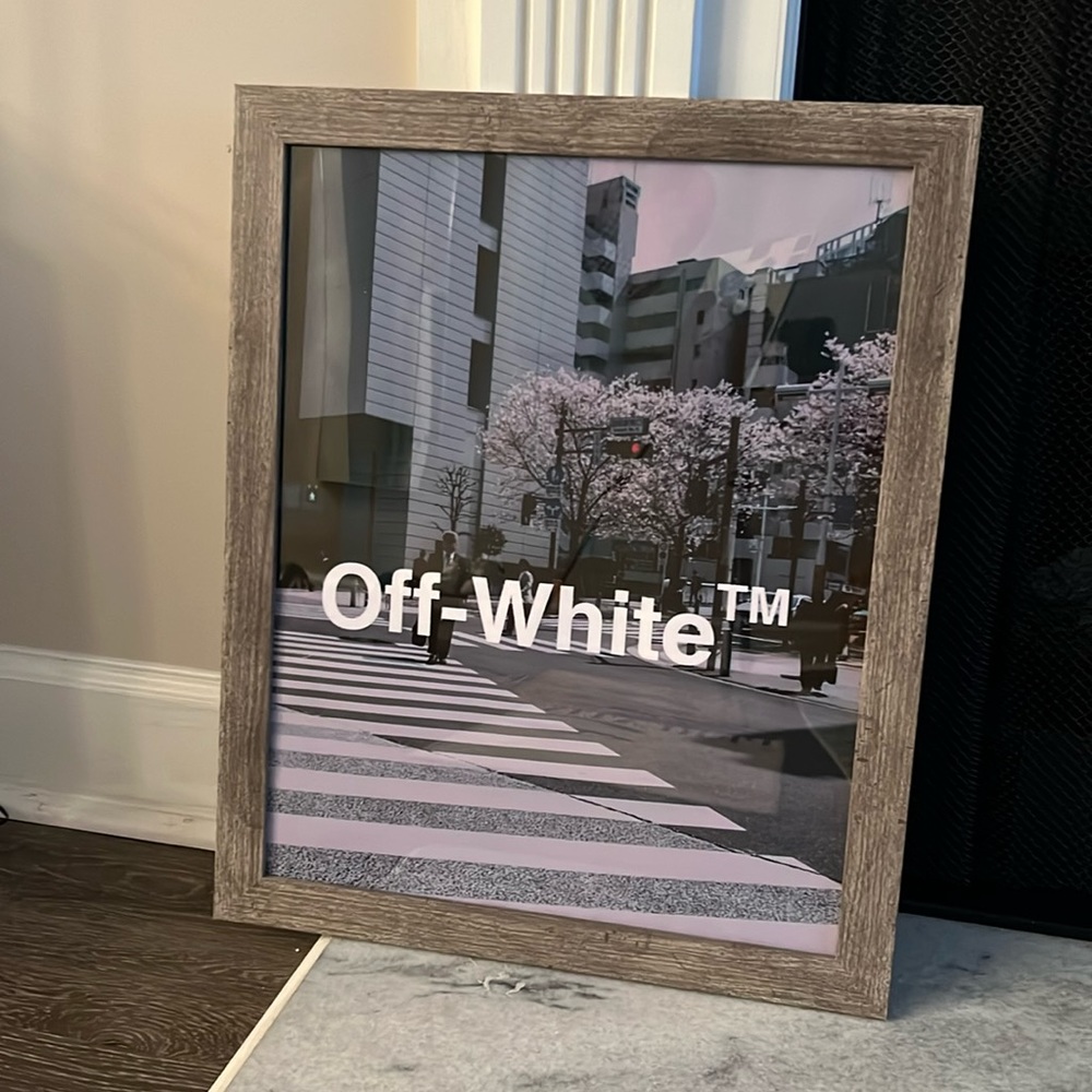 Off - White framed print 16x23”